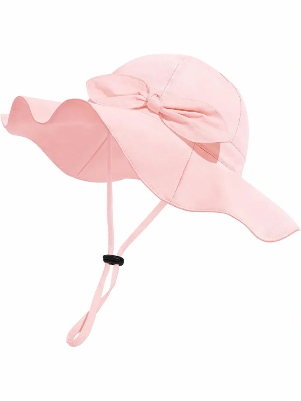 Pink Sun Hat with Decorative Bow